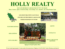 Tablet Screenshot of hollyrealtytx.com